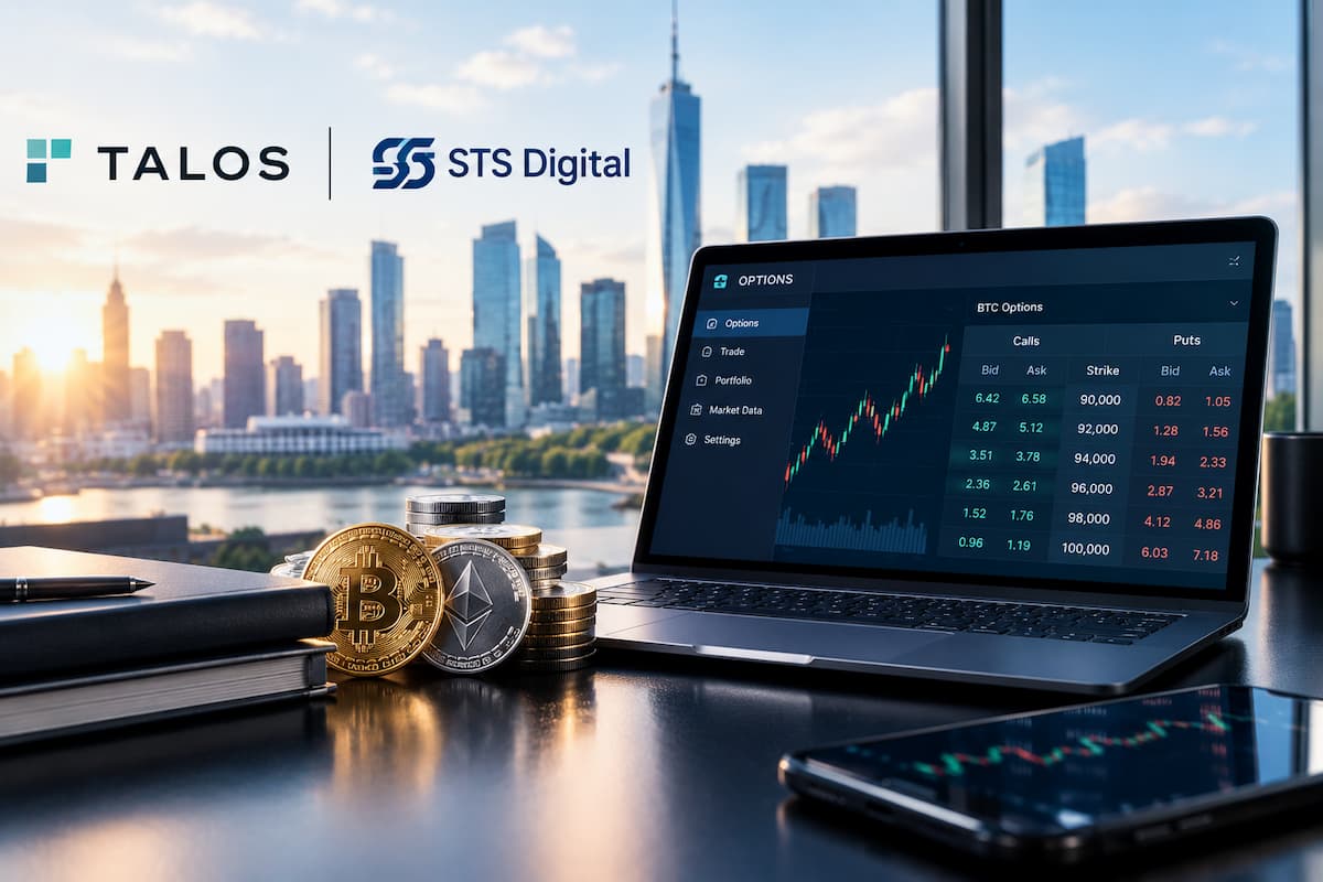 Talos新增STS数字平台，支持机构加密期权访问
